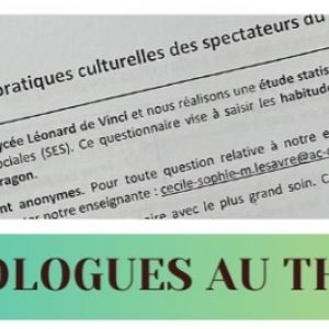 Les 1ères SES de Mme Lesavre à la découverte de la sociologie